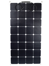 eGo S120W semi flexible solar panel 24.4% SunPower cell for boat yacht balcony solar system rv roof caravan trailer camp outdoor mobile solar system