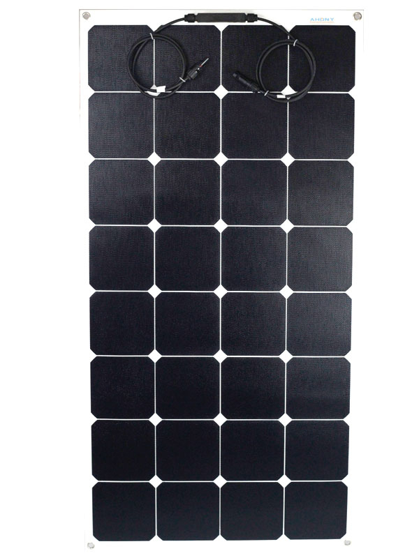 eGo S120W semi flexible solar panel 24.4% SunPower cell for boat yacht balcony solar system rv roof caravan trailer camp outdoor mobile solar system