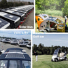 150w flexible solar panel bifacial cell ETFE mono efficiency HJT cell copper foundation solar cell for camp rv boat bimini awning shelter bus station marine panel yacht OEM