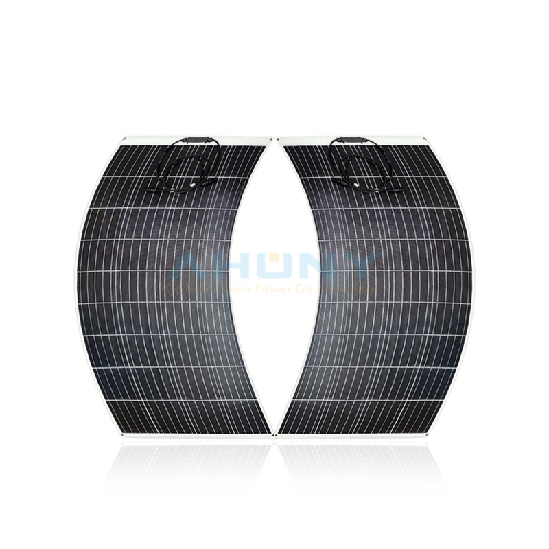 150w Mono bifacial ETFE flexible solar panel PERC HJT N-type for shelter bus station rv vehicles motor boat yacht