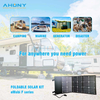 3x20w 60w foldable solar kit suitcase style back contact cell solar module 5v-24v for charging laptop smart phone portable power generator