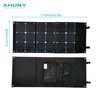 3x20w 60w foldable solar kit suitcase style back contact cell solar module 5v-24v for charging laptop smart phone portable power generator